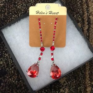 Red earrings